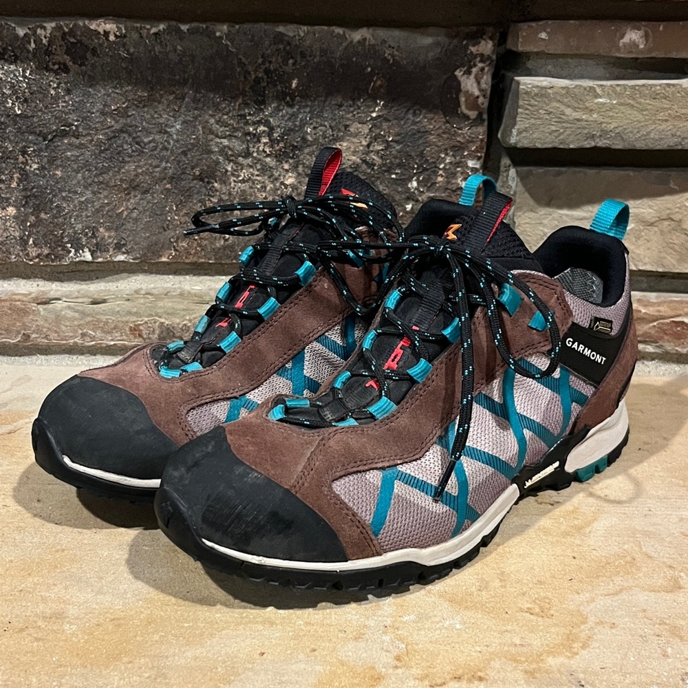 Garmont Mystic Brown Suede and Teal Gore-Tex Hiking Boots
